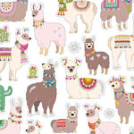 Sticker King LLAMA Stickers 24pc