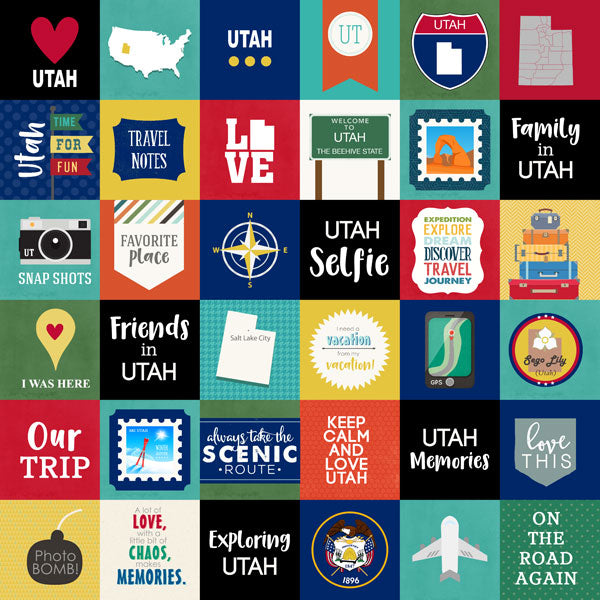 371F224E-B2B0-4680-BE1F-E52BC20A834C.jpg Scrapbook Customs UTAH ADVENTURE CUT OUTS 12"X12" Scrapbook Paper - Image 1
