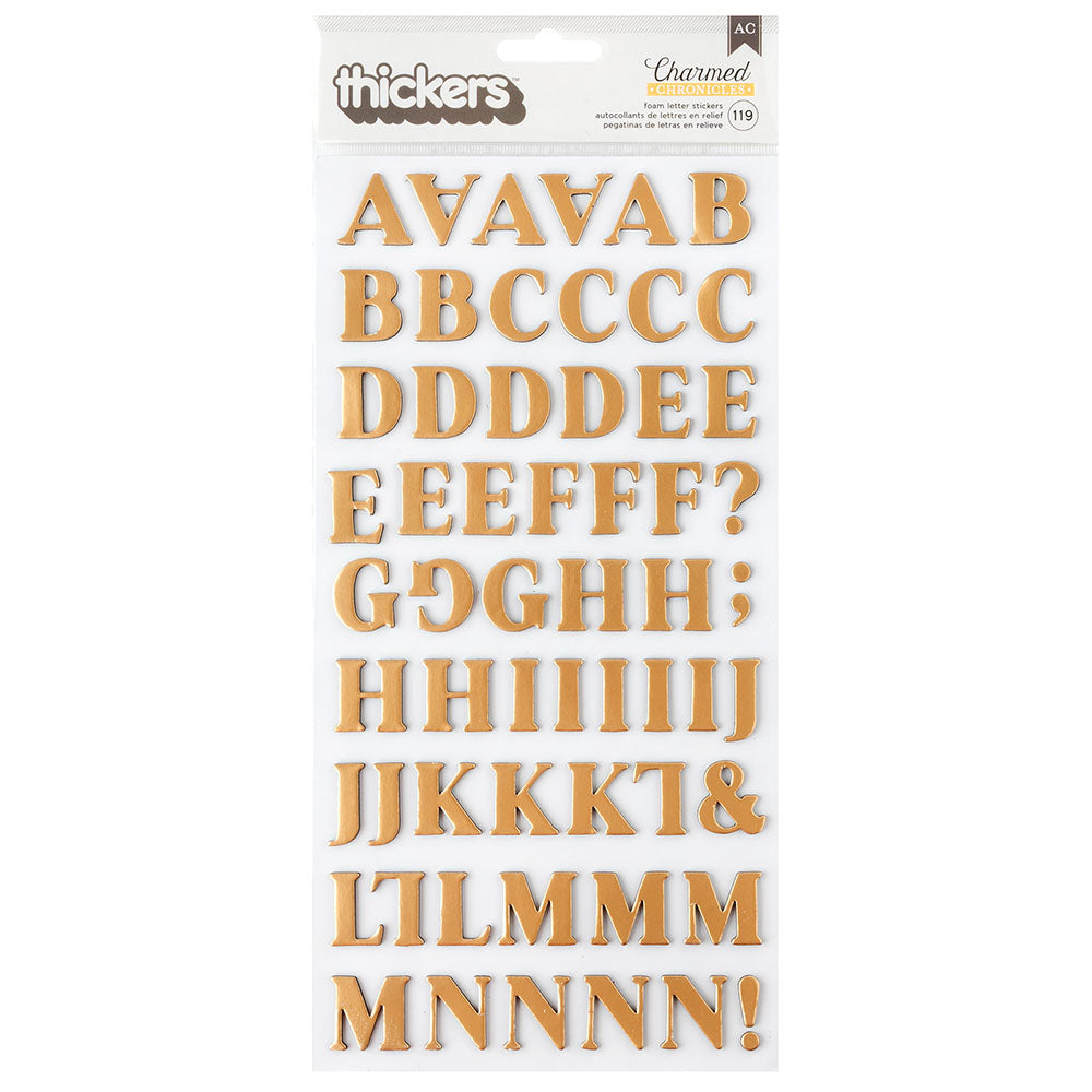 376167F4-CEA6-4AEE-9D57-3E1CE1131A36.jpg American Crafts Thickers CHARMED CHRONICLES Foam Letter Stickers - Image 1