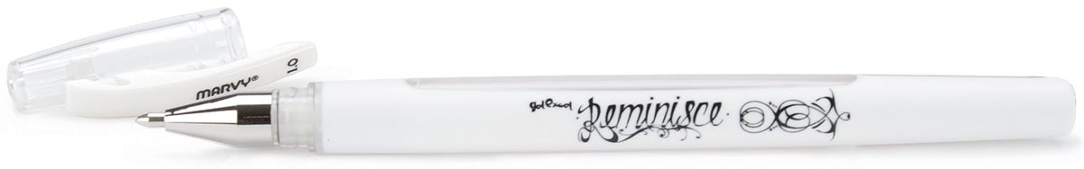 379122PR-PT-PM_IM.jpg Marvy Uchida Reminisce Gel Pen WHITE - Image 1