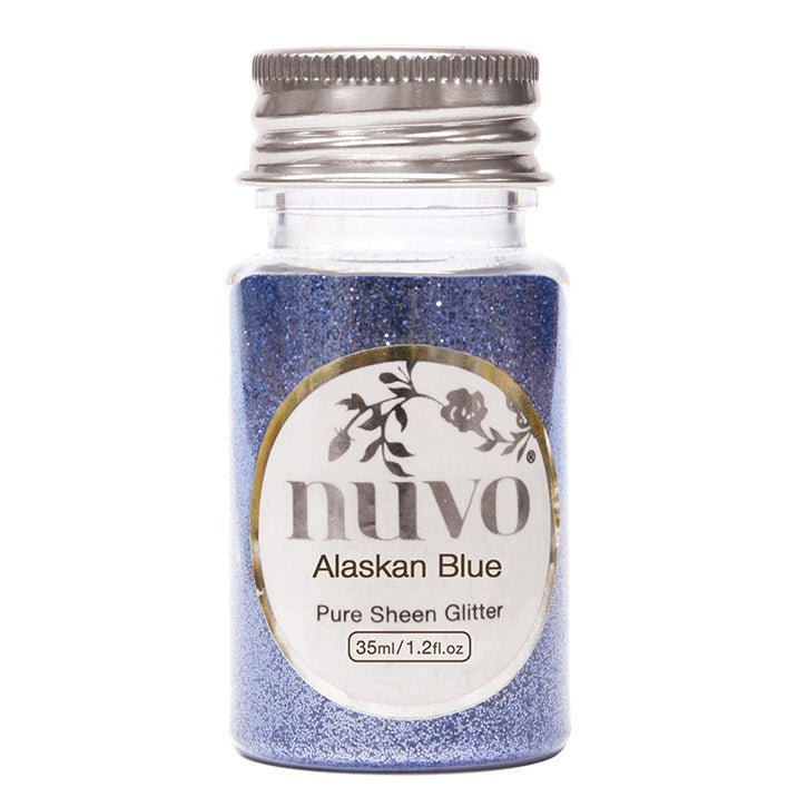 379802PK.jpg Nuvo Pure Sheen Glitter ALASKAN BLUE Bottle - Image 1