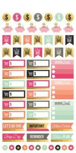 Paper House Life Organized BUDGET WEEKLY PLANNER Sticker Pack - Image 3