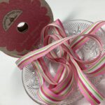 Doodlebug BABY GIRL Striped Grosgrain Ribbon 1 yard