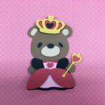 Teddy Bear QUEEN OF HEARTS Die Cut Embellishment