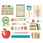 Simple Stories BOOK FAIR Big Bits & Pieces 18pc - Image 2