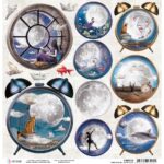 Ciao Bella Moon and Me ALARM CLOCK 12x12 Paper - Image 2