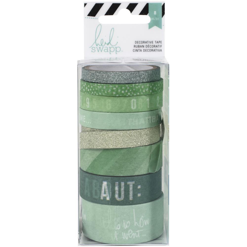 3AC607BA-EC52-4637-8359-894A1BB7466A.jpg Heidi Swapp Mint DECORATIVE TAPE 8pc - Image 1