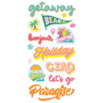 Simple Stories JUST BEACHY Foam Stickers 33pc - Image 2