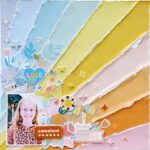 Jen Hadfield Flower Child RETRO RAINBOW 12”X12” Scrapbook Paper - Image 2