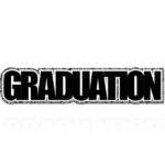 GRADUATION LAUREL LEAF DIMENSIONAL Title Laser Cuts 3"X12" 1pc