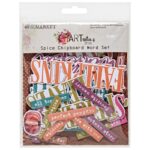 49 and Market ArtOptions SPICE CHIPBOARD WORD Set 49pc