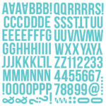 Simple Stories COLOR VIBE TEAL Foam Alpha Letter Stickers - Image 2