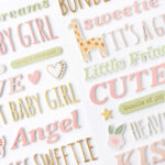 Thickers HELLO LITTLE GIRL Foam Phrase Stickers - Image 3