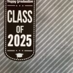 Custom GRADUATION BANNER HONEYCOMB CLASS OF 2025 12"X12" Scrapbook Paper - Image 2