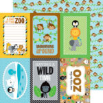 Doodlebug AT THE ZOO 12”X12” Paper Pack 12pc - Image 7