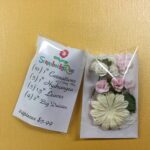 Carnations Hydrangeas Leaves & Big Daisies 24pc Pink & Cream - Image 2