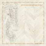 Scrapbook Customs NATIONAL PARK MAP AND WORDS 12"X12" Scrapbook Paper - Image 3