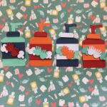 Corona Covid-19 Quarantine Scrapbook DieCuts HAND SANITIZER