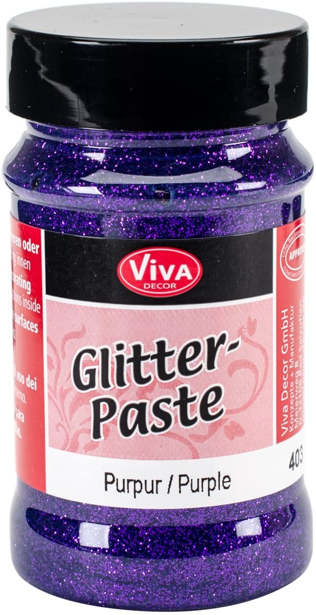 3DB8C0F8-0F08-46F5-81EB-A57C36F1083C.jpg Viva Decor PURPLE Glitter Paste 90ml - Image 1
