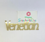 Laser Cut GOLD VENETIAN Diecut Scrapbook Title - Image 2