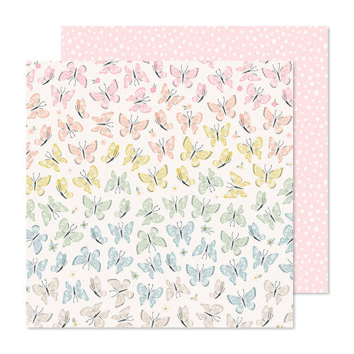 3DD74F97-B8D1-4C98-AD8D-73812E9963B7.jpg Crate Paper GINGHAM GARDEN ALIGHT 12”X12” Scrapbook Paper - Image 1