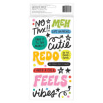 Thickers AC WHATEVS PUFFY Phrase Stickers 74pc - Image 2