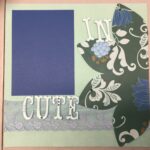 Premade Pages CUTE IN BLUE (1) 12X12 Scrapbooking @Scrapbooksrus