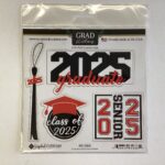 Scrapbook Customs YEAR GRADUATE 2025 6X6 Stickers 4pc - Image 2