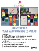 Scrapbooksrus SEVEN MAGIC MOUNTAINS Scrapbook (2) Page Kit - Image 4