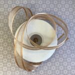 May Arts 5/8" Satin With Silver Edge Ribbon 1 yard - Image 2