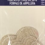 Little Yellow Bicycle Naturals HEART Burlap Stickers 9 pc