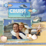 Reminisce Cruise Life OCEAN CRUISE 12”X12" Scrapbook Paper - Image 4