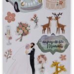 Stamperia UNFORGETTABLE MOMENTS Chipboard Stickers 18pc