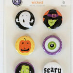 KIMemories WICKED Metal Stickers 6 pc.
