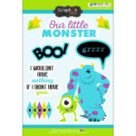 Scrapbook Customs MONSTERS STICKER Disney Pixar 8pc