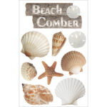 Paper House BEACH COMBER 3D Stickers 9pc - Image 2