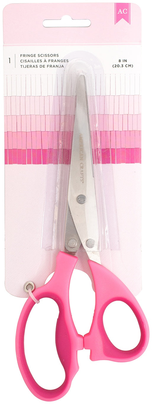 407150PK.jpg American Crafts FRINGE SCISSORS 8in - Image 1
