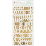 THICKERS Dear Lizzy Fine Dandy WOODLAND Gold Foil Foam Letter Stickers