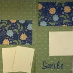 Premade FROG SMILE (2) 12”X12” Scrapbook Pages