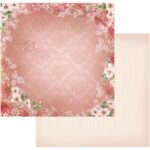Couture Creations Vintage Rose Garden ROUGE DAMASK 12"X12" Cardstock Paper