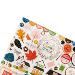 Paige Evans BUNGALOW LANE 12"X12" Copper Foil Chipboard Stickers - Image 2