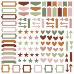 Simple Stories Color Vibe BOHO Chipboard Bits 120pc - Image 2