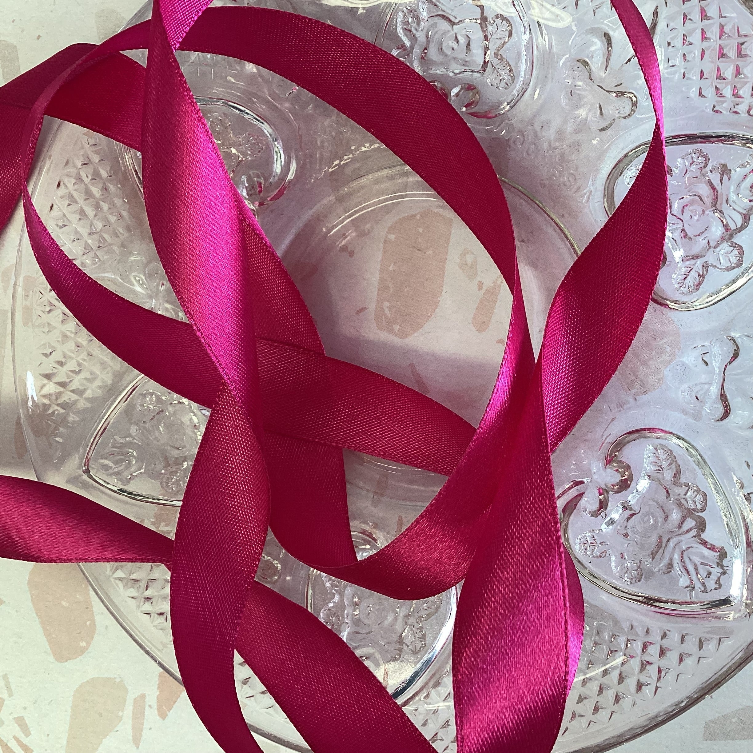 41929BFF-9DFD-459A-8779-6224AF342E48.jpg Scrapbooksrus 5/8” SATIN Ribbon 1 yard yd - Image 1