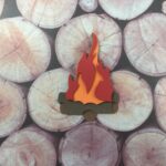 CAMPFIRE Camping Fire Custom Scrapbook Die Cuts