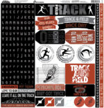 Reminisce LET’S PLAY! TRACK & FIELD 12"X12" Scrapbook Kit 9pc - Image 5