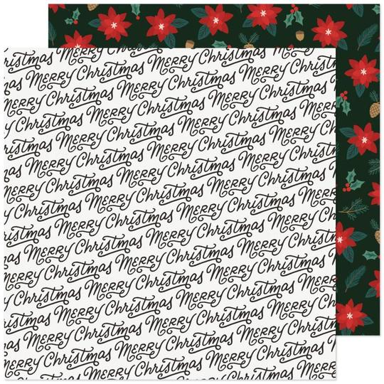 4290A274-15D5-4B8A-8DB2-8E38B520BE51.jpg Crate Paper Busy Sidewalks CHRISTMAS GREETINGS 12X12 Scrapbook Paper - Image 1