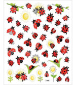 Sticker King LADYBUG & SUNFLOWERS Foil Stickers 30pc - Image 2