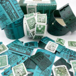 49 and Market Vintage Bits TICKET ESSENTIALS LAGOON Perforated Tickets & Stamps 3 Rolls - Image 3