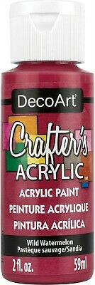 432F303B-7AB4-4F13-B0F6-681894C06B43.jpg DecoArt Crafter's Acrylic WILD WATERMELON Acrylic Paint 2oz - Image 1