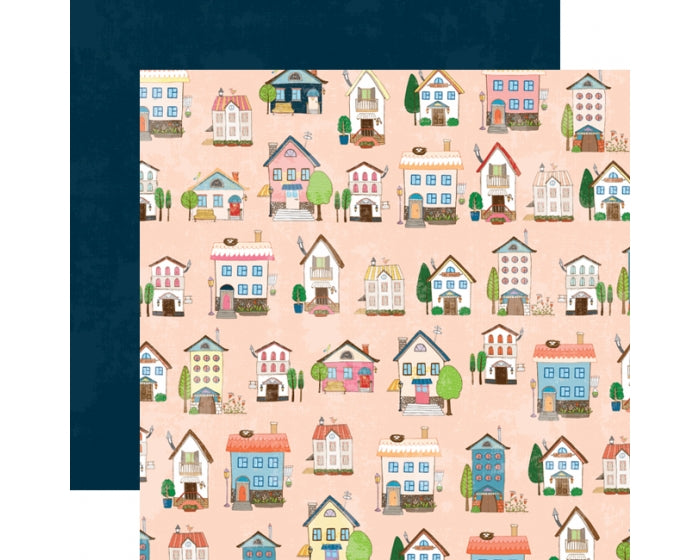 43744306-1CC1-4B83-A28E-8DD073AB816E.jpg Webster's Pages Love Is In The Air HOME SWEET HOME 12"X12" Paper - Image 1